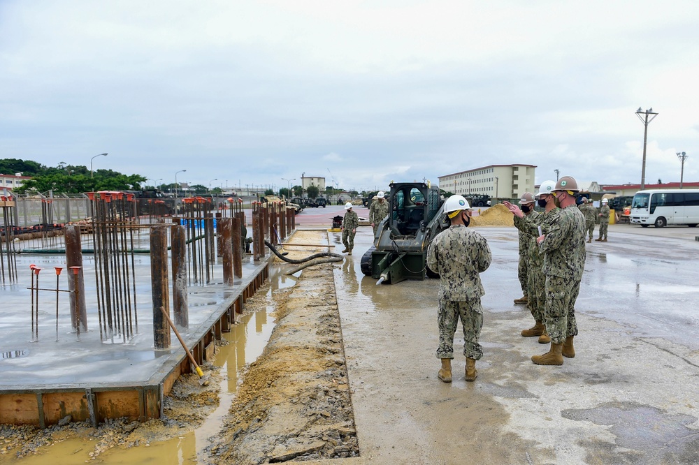 30NCR Commander Visits NMCB-3 Project Sites