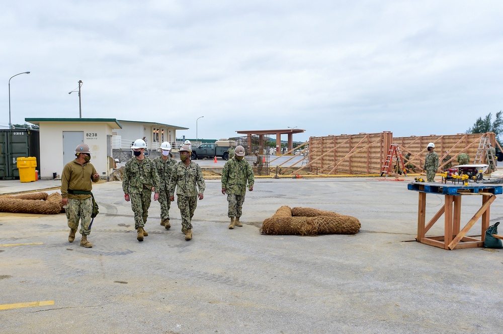 30NCR Commander Visits NMCB-3 Project Sites