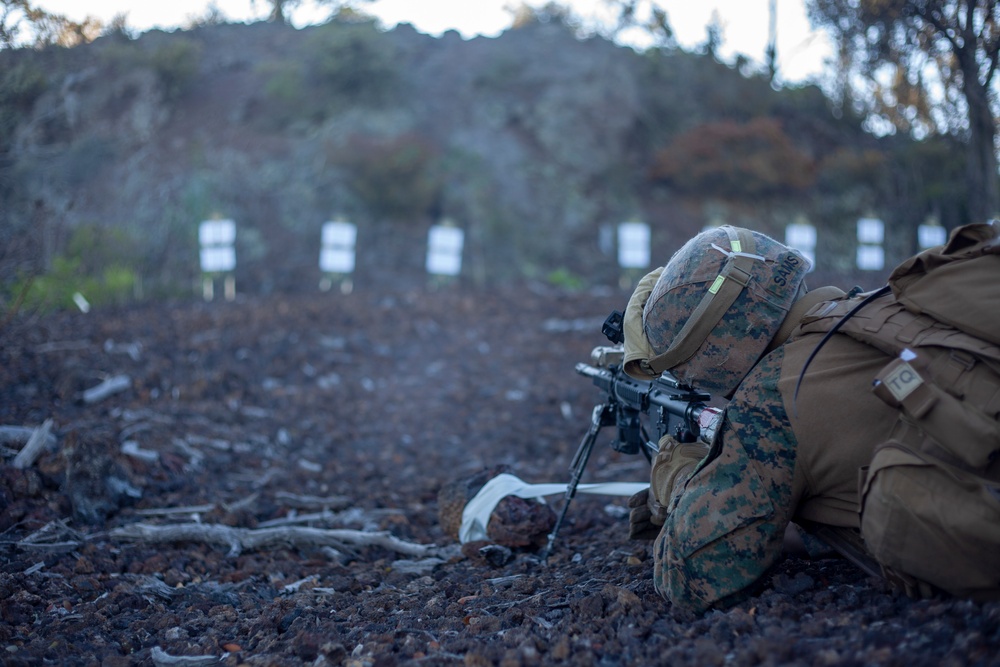 BLT 1/4 Marines, Sailors conduct live-fire range at Pohakuloa Training Area