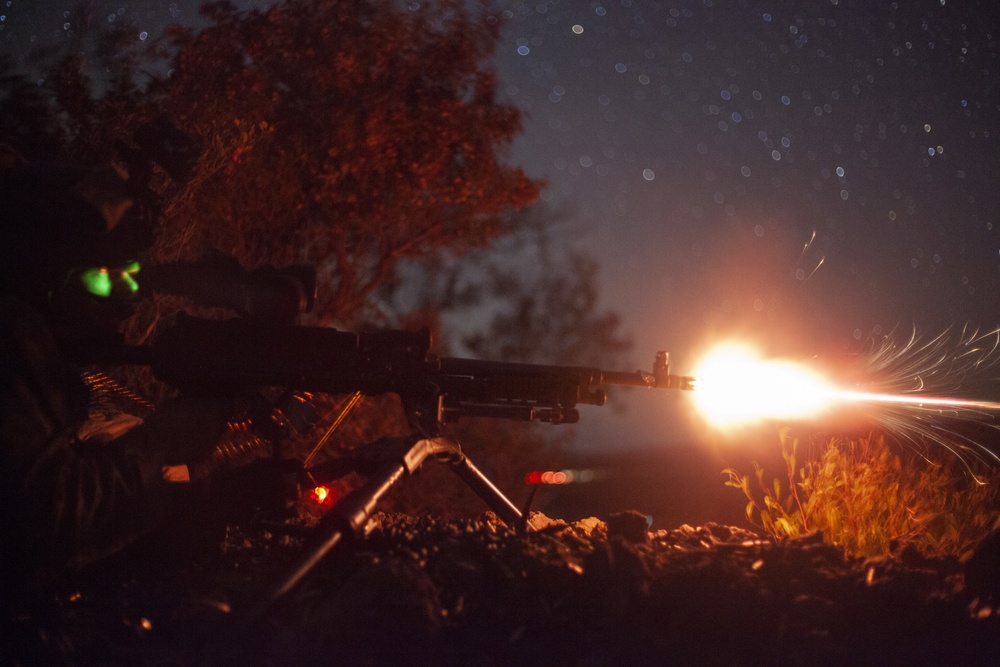 BLT 1/4 Marines, Sailors conduct live-fire range at Pohakuloa Training Area