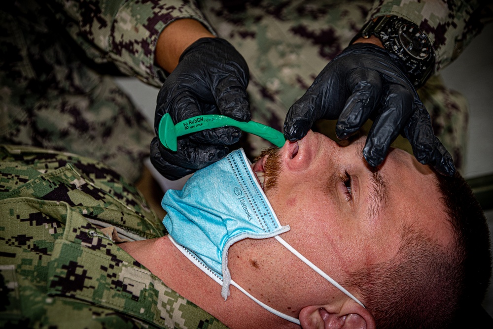 MSRON 11 Conducts Tactical Combat Casualty Care onboard NWS Seal Beach