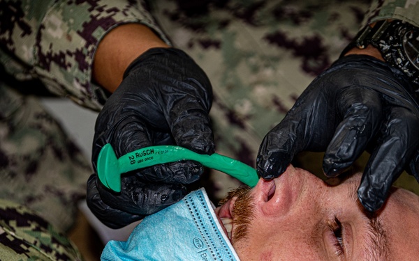 MSRON 11 Conducts Tactical Combat Casualty Care onboard NWS Seal Beach