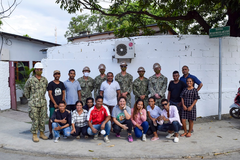 Seabees Support Timor-Leste Community, Begin School House Construction