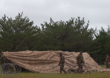 U.S. Marine Corps military police practice detainee handling drills