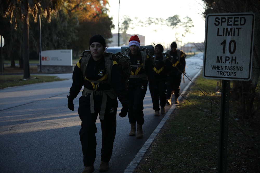 Soldiers assigned to 274th Movement Control Team coordinate holiday delivery