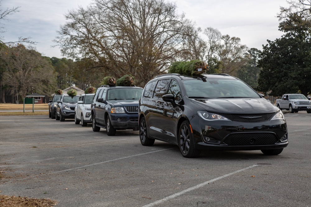 Camp Lejeune receives Christmas trees from Christmas Spirit Foundation