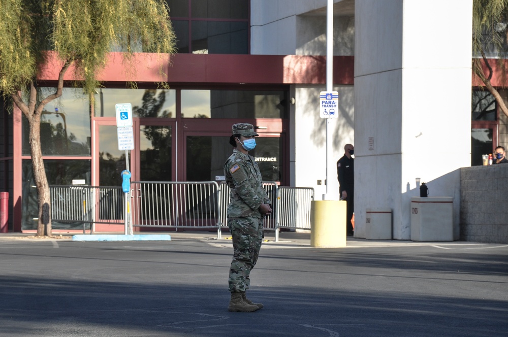 Nevada Guard Soldiers Working in Response to COVID-19