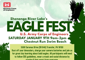 Corps to host first annual Eagle Fest at Shenango River Lake