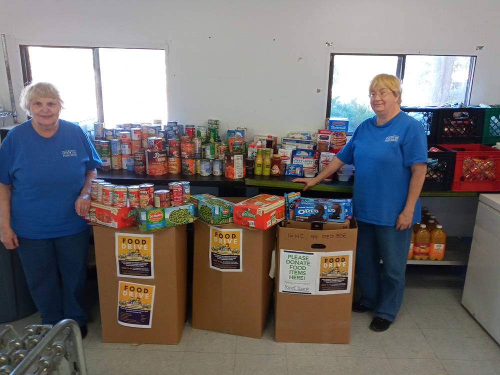 Local food banks receive food donations