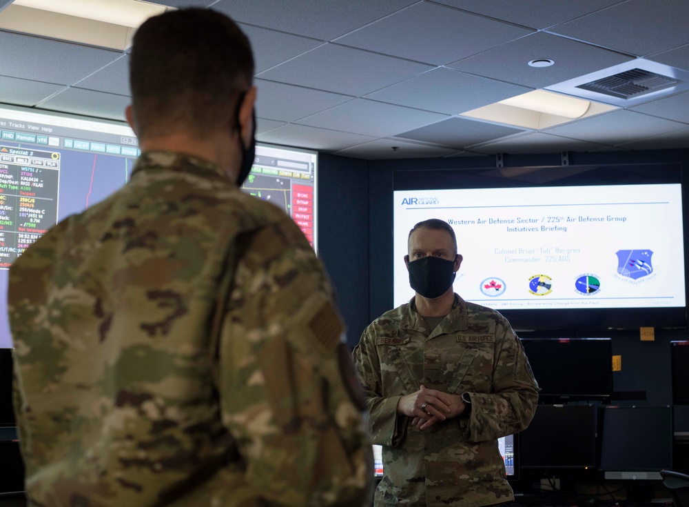 ANG director, command chief visit Western Air Defense Sector