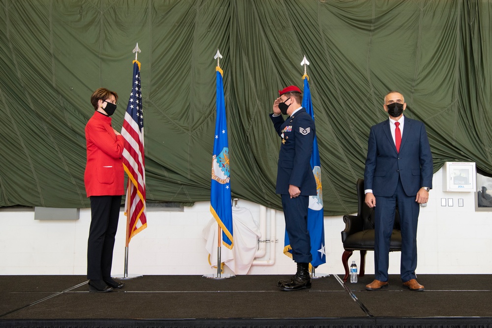 SECAF presents Air Force Cross to Special Tactics Airman