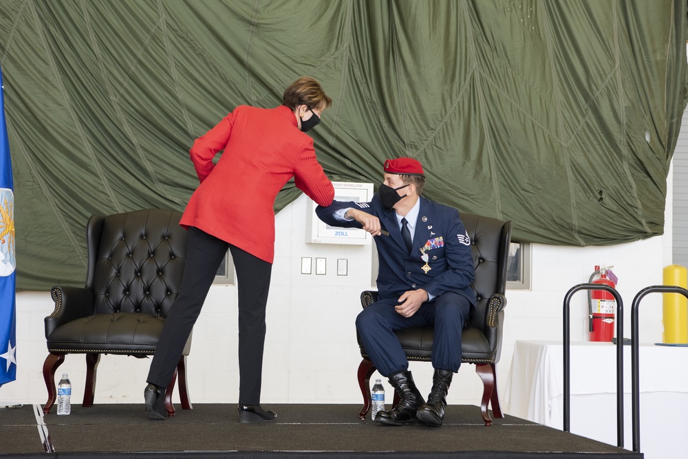 SECAF presents Air Force Cross to Special Tactics Airman