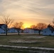 Sunset at Fort McCoy's cantonment area