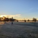 December sunrise by the flagpole at Fort McCoy