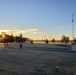 December sunrise by the flagpole at Fort McCoy