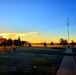 December sunrise by the flagpole at Fort McCoy