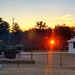 December sunrise at Fort McCoy's Equipment Park