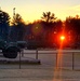 December sunrise at Fort McCoy's Equipment Park