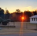 December sunrise at Fort McCoy's Equipment Park