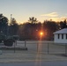December sunrise at Fort McCoy's Equipment Park