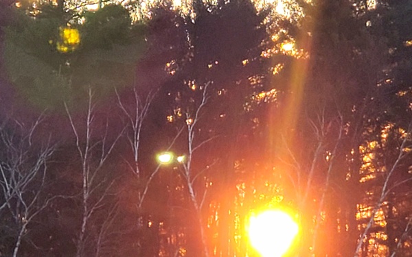 Photo Essay: December sunrise at Fort McCoy's Equipment Park