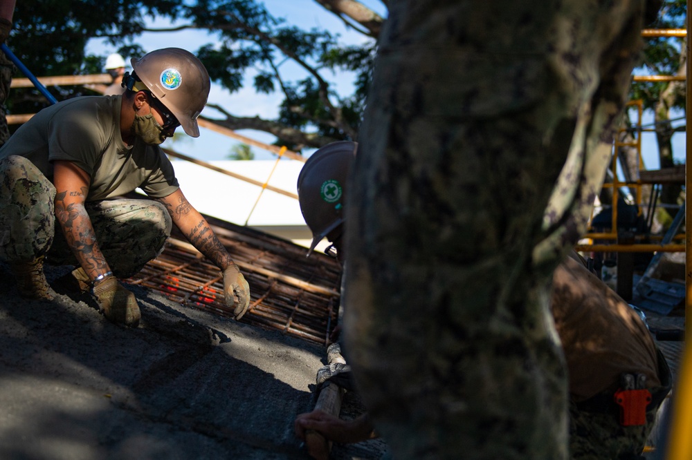 NMCB 3 Builds U.S. Coast Guard Pavilion