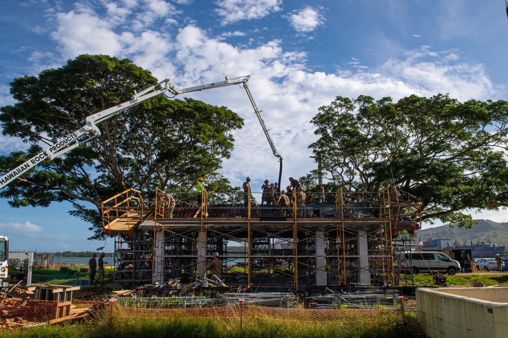 NMCB 3 Builds U.S. Coast Guard Pavilion