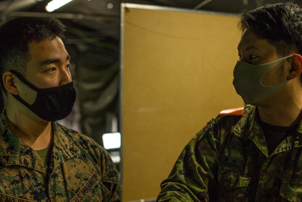 3/8 and JGSDF work together to command and control the troops of exercise Forest Light 21