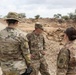 Soldiers from 760th EVCC construct an ECP in East Africa