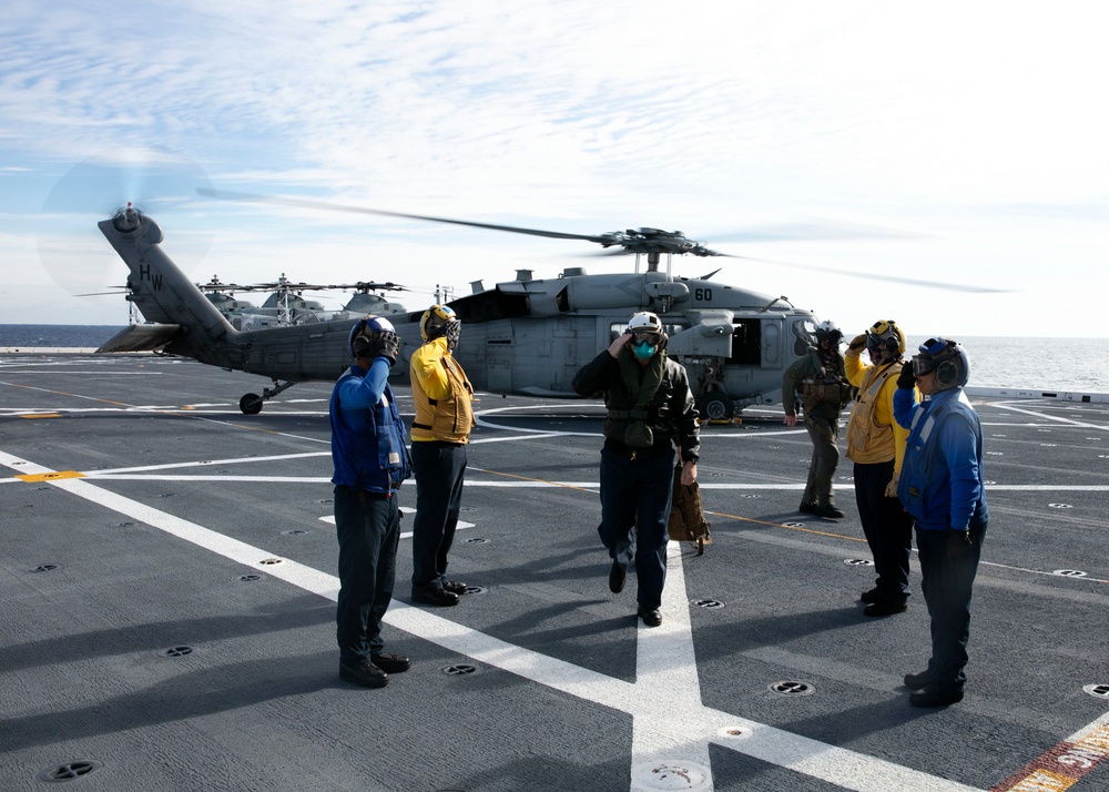 USS San Antonio Change of Command Ceremony