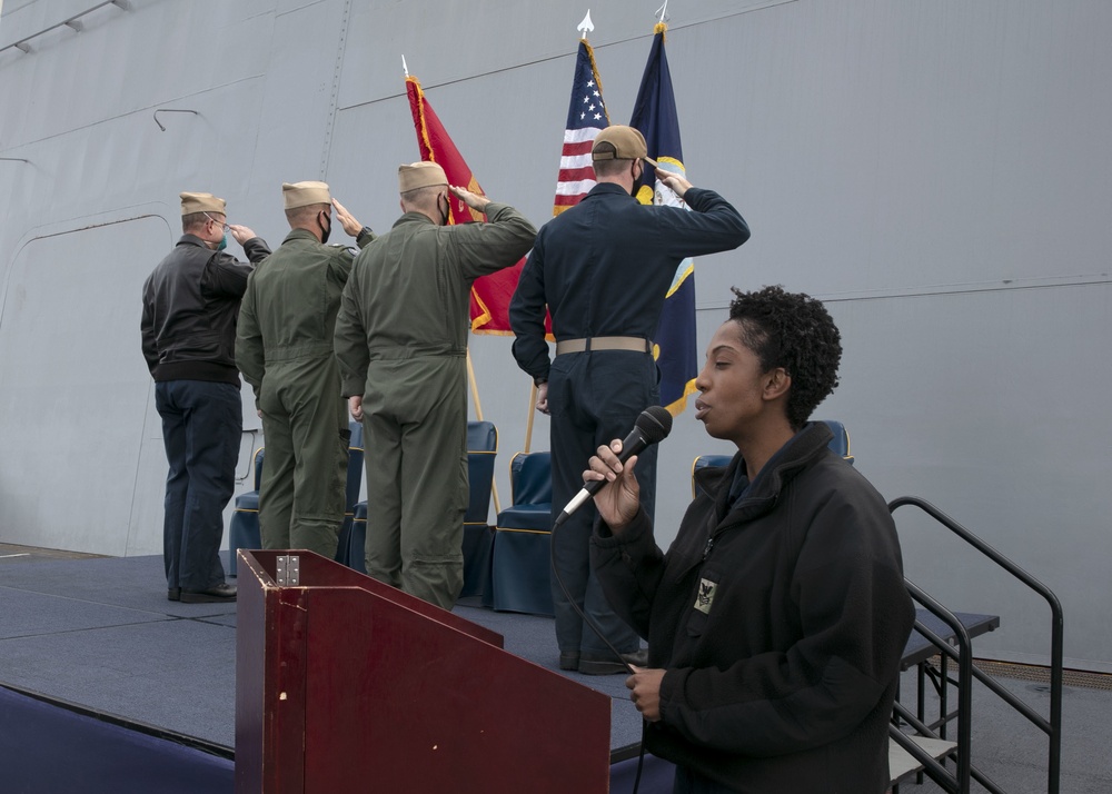 USS San Antonio Change of Command