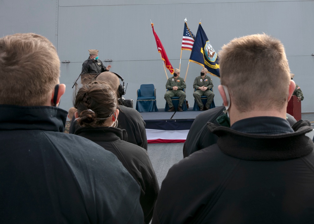 USS San Antonio Change of Command Ceremony