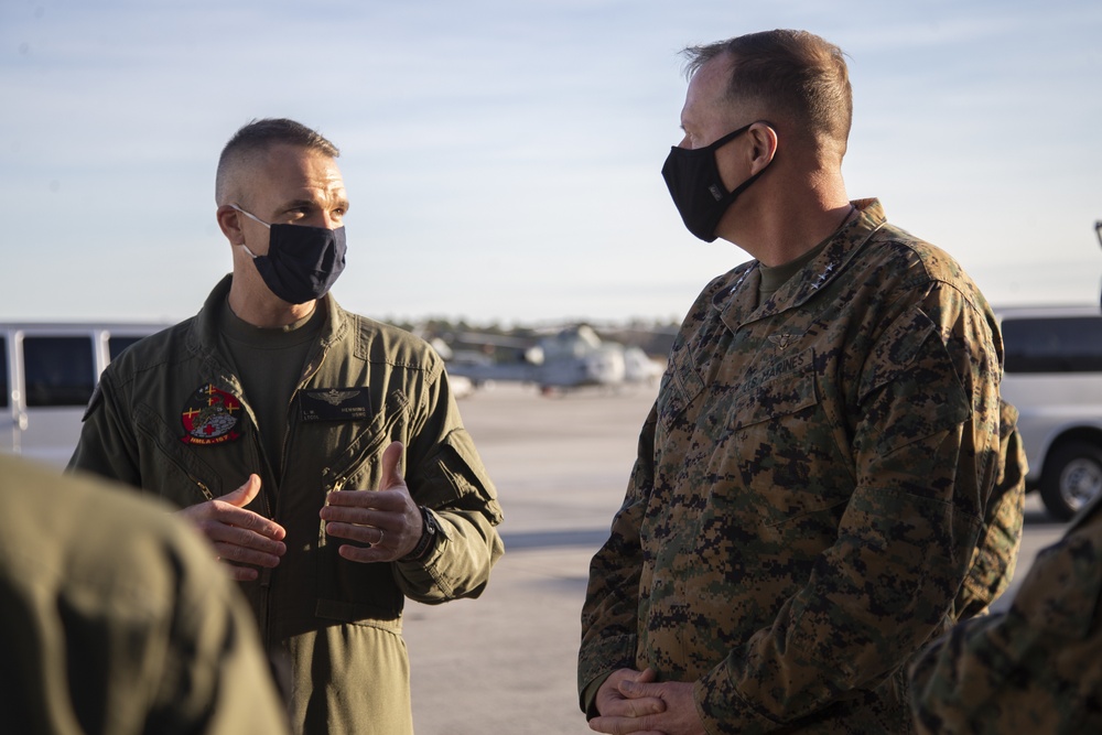 Deputy Commandant for Aviation Lt.Gen. Mark R. Wise visits 2nd Marine Aircraft Wing