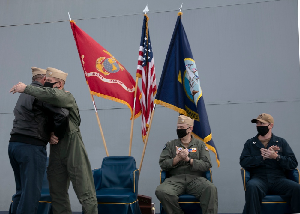 USS San Antonio Change of Command Ceremony