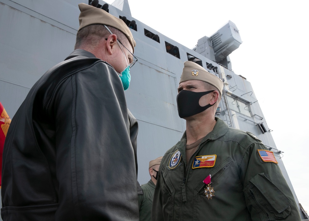 USS San Antonio Change of Command Ceremony