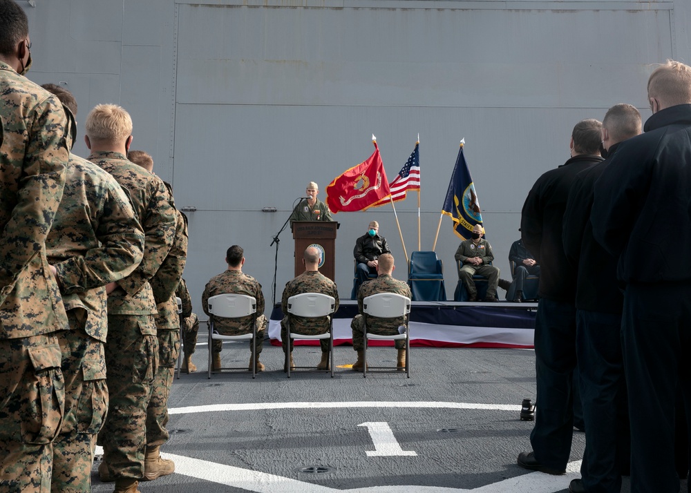 USS San Antonio Change of Command Ceremony