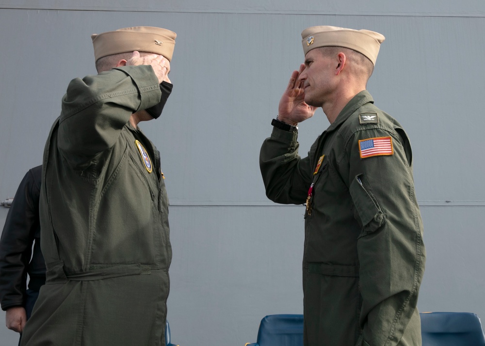 USS San Antonio Change of Command Ceremony