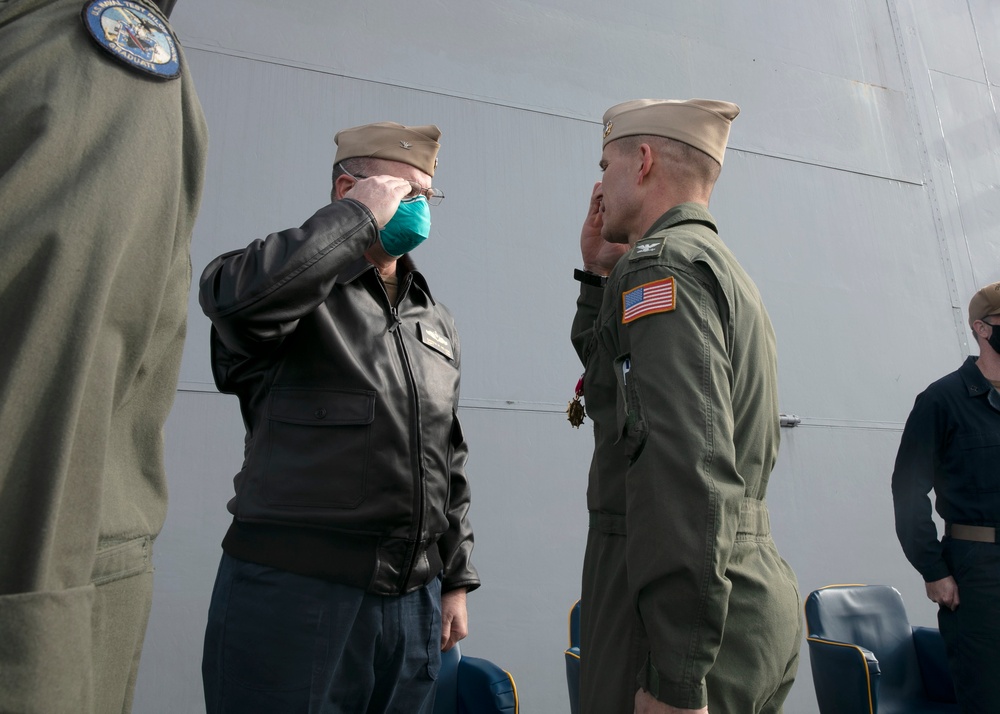 USS San Antonio Change of Command Ceremony