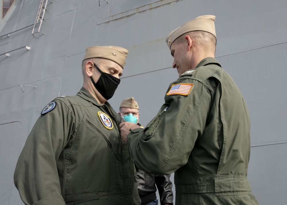 USS San Antonio Change of Command Ceremony