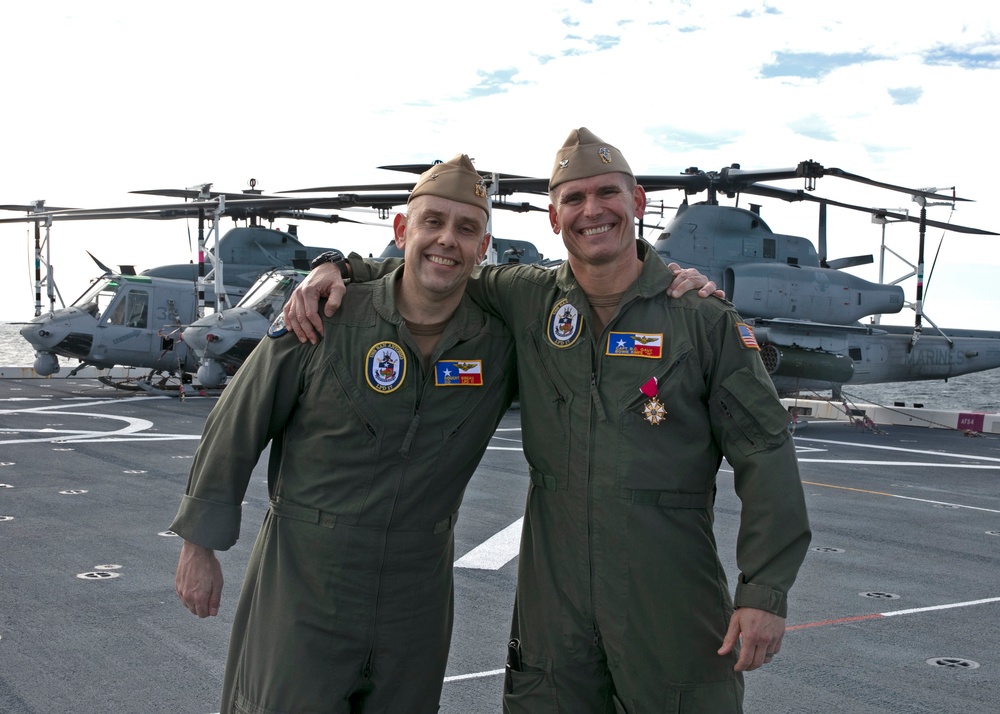 USS San Antonio Change of Command Ceremony