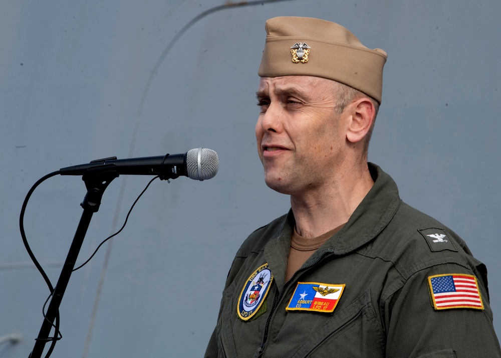 USS San Antonio Change of Command Ceremony