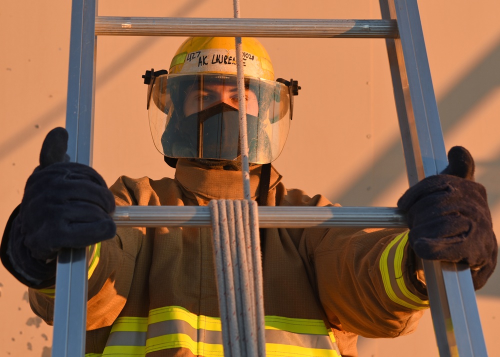 DOD fire academy trains vertical ventilation