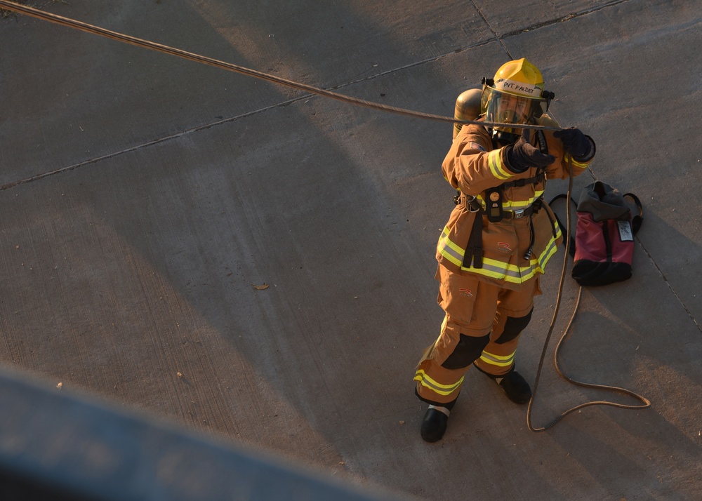 DOD fire academy trains vertical ventilation