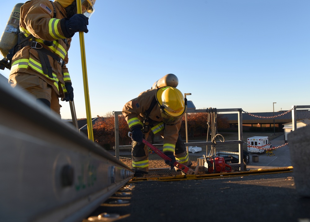 DOD fire academy trains vertical ventilation