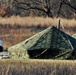 CWOC Class 21-01 students set up Arctic tents during field training at Fort McCoy