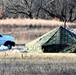 CWOC Class 21-01 students set up Arctic tents during field training at Fort McCoy