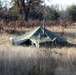 CWOC Class 21-01 students set up Arctic tents during field training at Fort McCoy