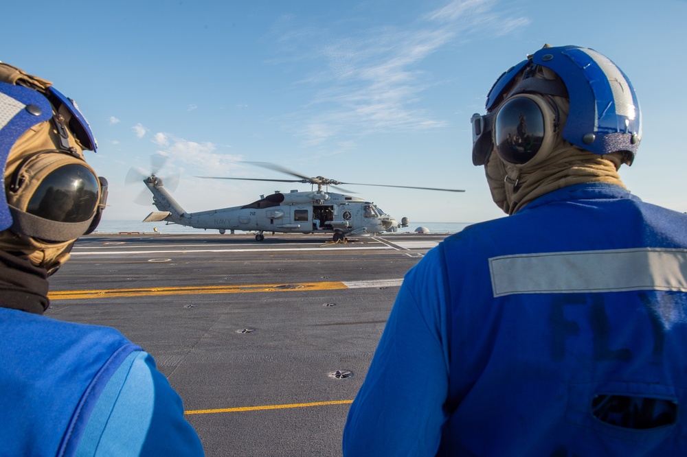 USS Carl Vinson helicopter operations