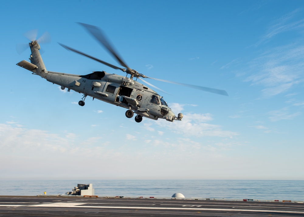 USS Carl Vinson helicopter operations