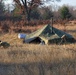 CWOC Class 21-01 students set up Arctic tents during field training at Fort McCoy